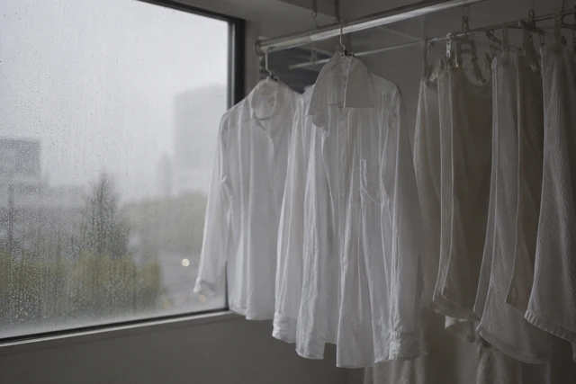 梅雨の時期に洗濯物が乾きにくい理由
