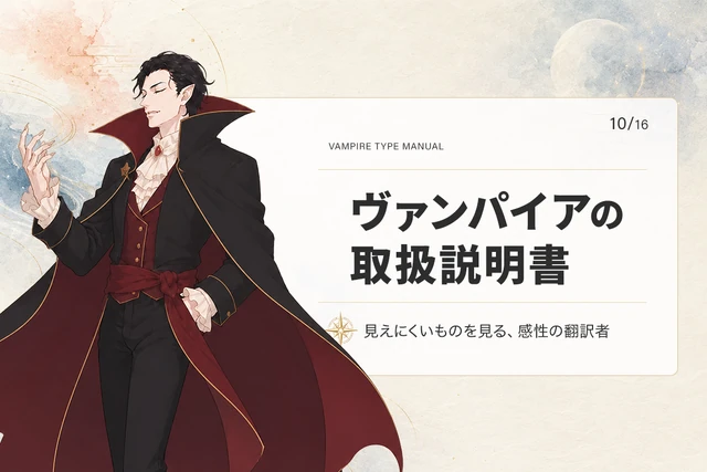 ヴァンパイアタイプの取扱説明書